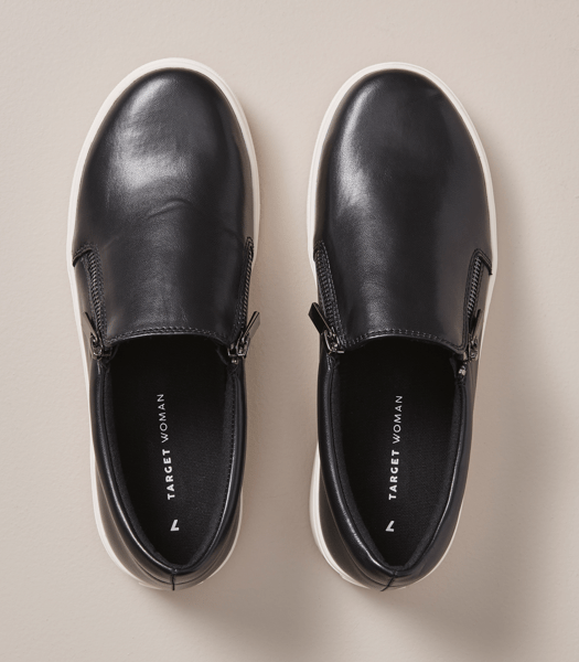 Frances Double Zip Slip On Shoes Target Australia
