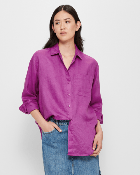 European Linen Long Sleeve Shirt Target Australia