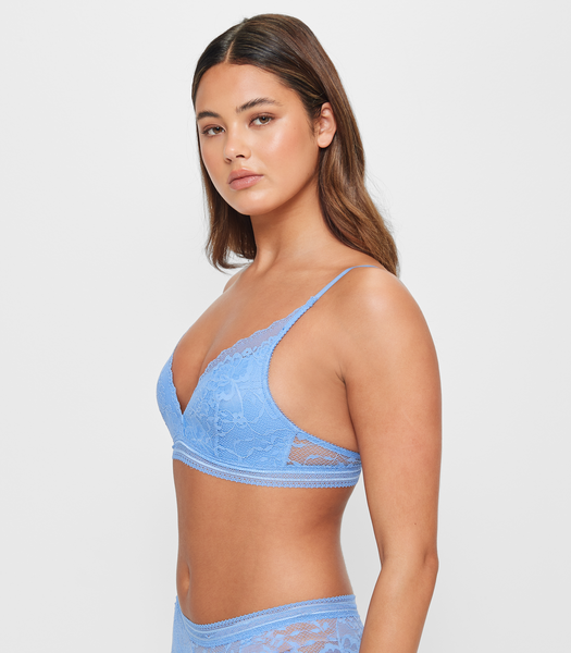 Lace Bralette - Lily Loves - Blue Bonnet