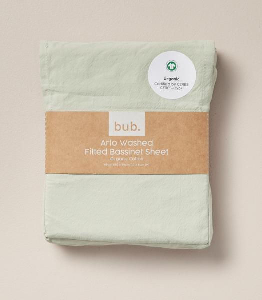 bub. Organic Cotton Arlo Washed Fitted Sheets Target Australia