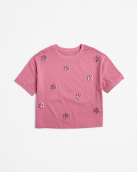 Pink Flower Sequin