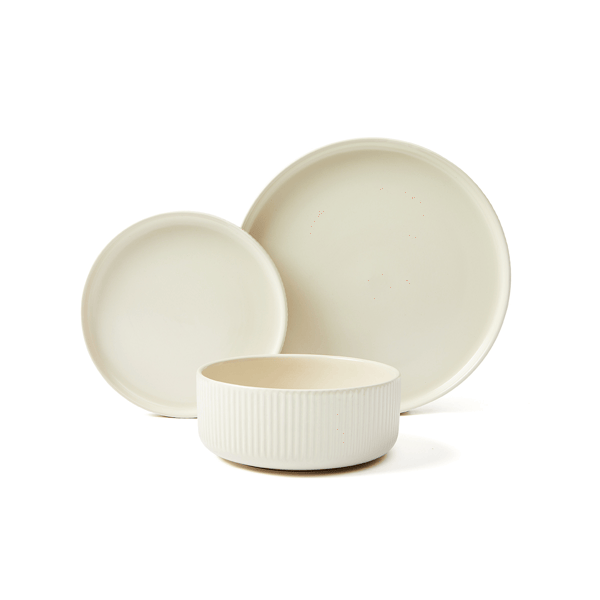Target Dinner Set Taupe Linear 12 Piece Dinner Set - Anko | Target Australia