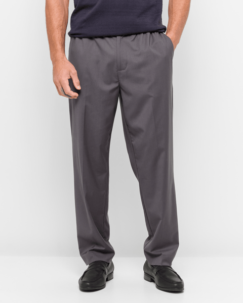 Light Striped Elastic Relaxed Pants