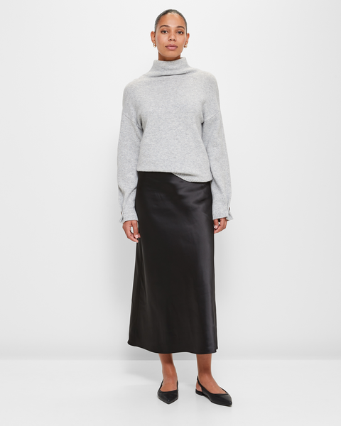 Satin A-Line Midi Slip Skirt - Preview | Target Australia