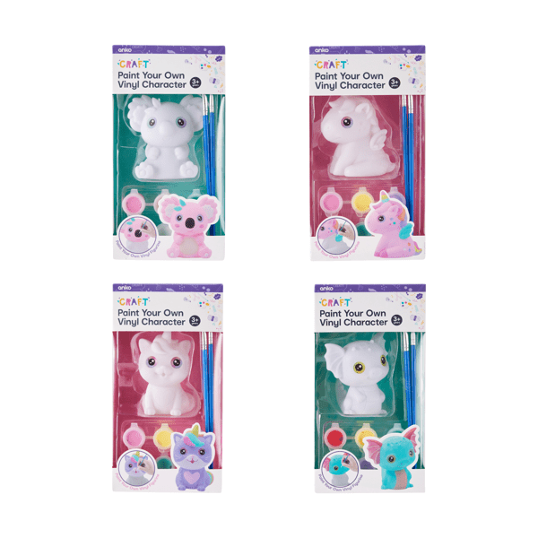Paint Your Own Vinyl Character Kit, Assorted Anko Target Australia