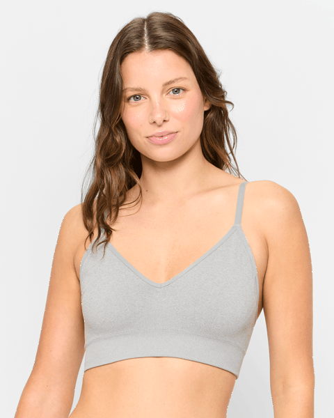 Grey Sports Crop Top main image 0