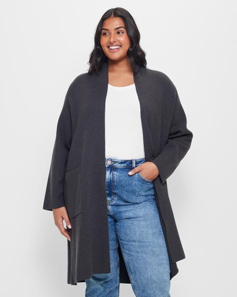 longline shawl cardigan