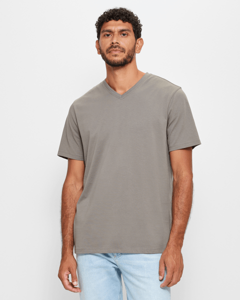 Australian Cotton V-Neck T-Shirt | Target Australia