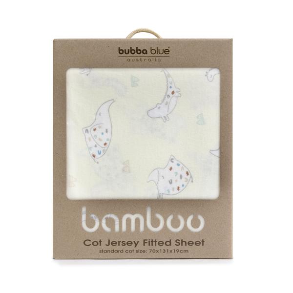 Bubba Blue Bamboo Cot Jersey Fitted Sheet Target Australia