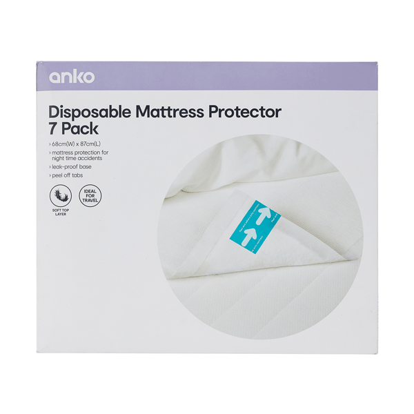 Disposable Mattress Protectors, 7 Pack Anko Target Australia