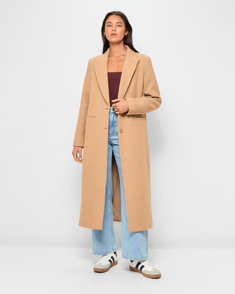 Wool Coat Camel Coat Target Longline Coat Lily Loves Target Australia