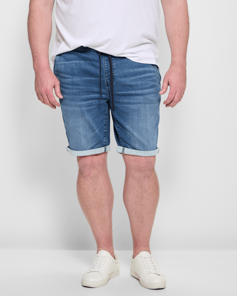 Plus Size Knit Denim Shorts Target Australia