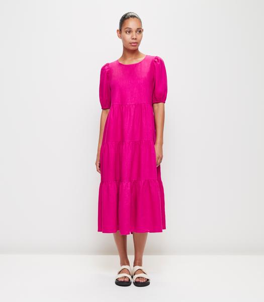 European Linen Tiered Midi Dress Target Australia