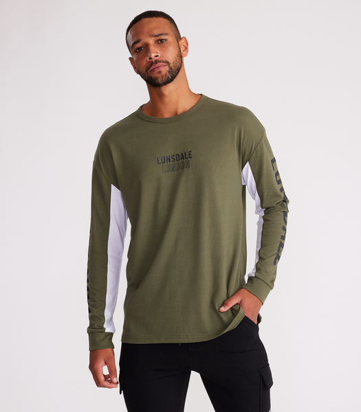 Lonsdale London Malvern Panel Long Sleeve Top | Target Australia