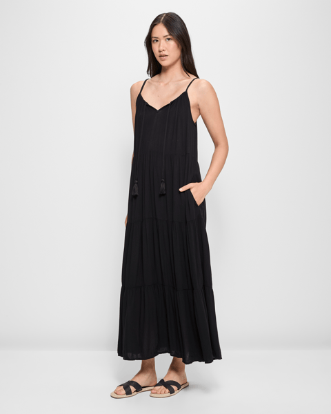 chinese dress ladies Crinkle Texture Maxi Dress  Astrologie California