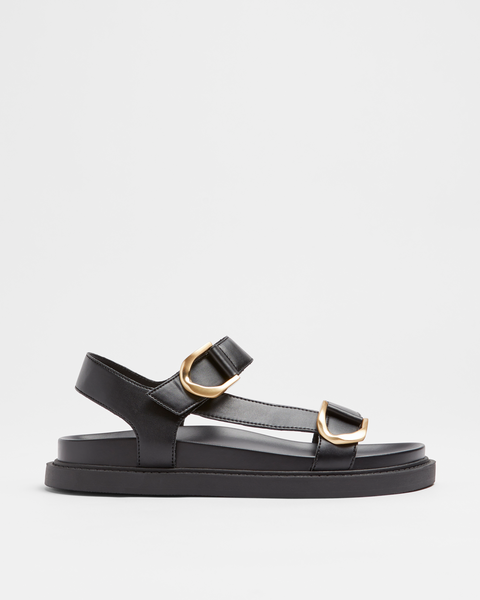 Womens Chunky Buckle Moulded Slide - Maxine - Black | Target Australia