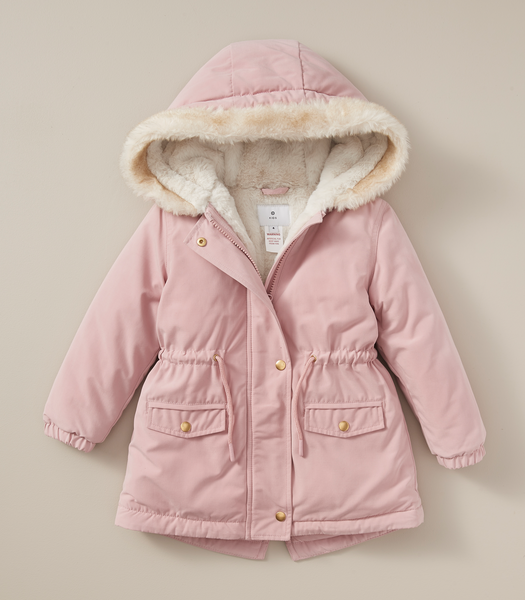 Fur Trim Parka Jacket | Target Australia