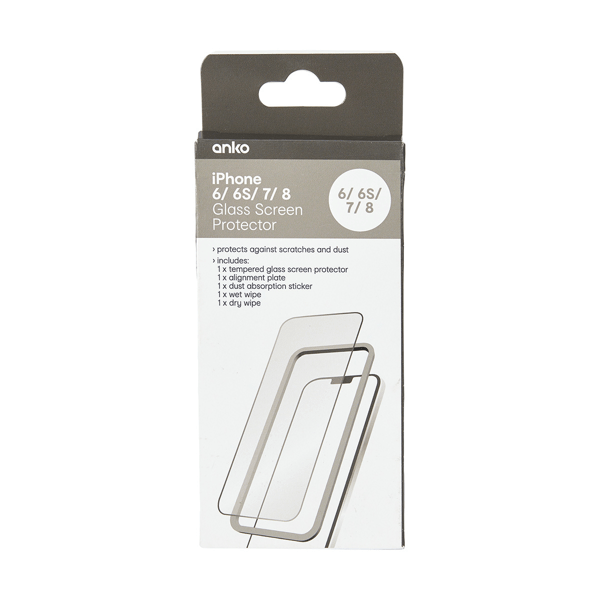 iPhone 6/6S/7 Glass Screen Protector Anko Target Australia