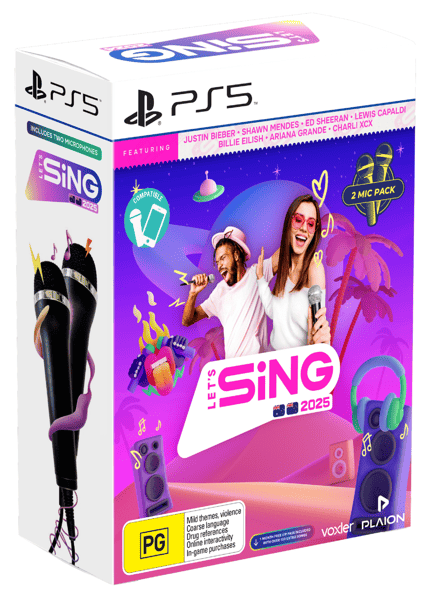Let's Sing 2025 - 2 Mic Bundle - PlayStation 5