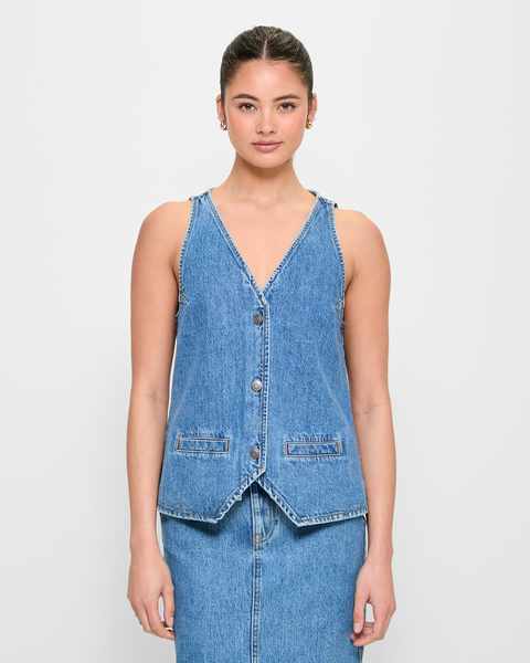 Denim Waistcoat - Lily Loves | Target Australia