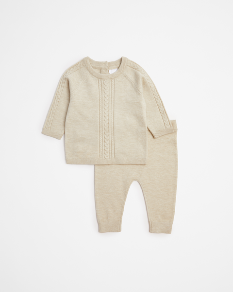 Baby Cable Knit Top and Pant Set 2 Piece | Target Australia