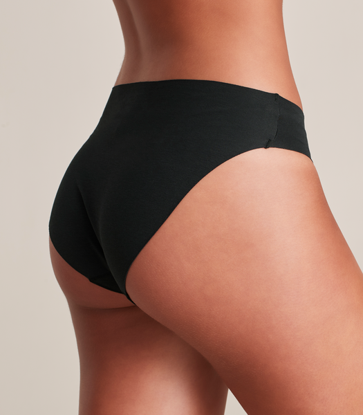 No Show High Cut Briefs - Lily Loves - Black