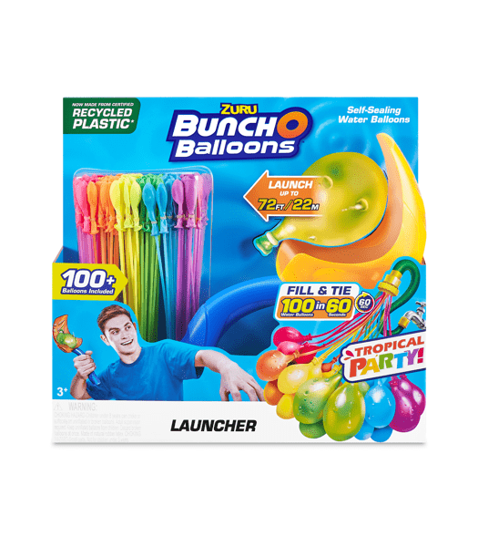 Bunch O Balloons Tropical Party Water Balloons and Launcher Set