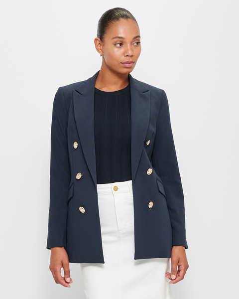 Tailored Double Breasted Blazer - Preview | Target Australia