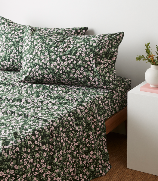 Stonewash Printed Sheet Set - Maya Ditsy Floral | Target Australia