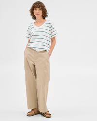 White/Lush Green Stripe