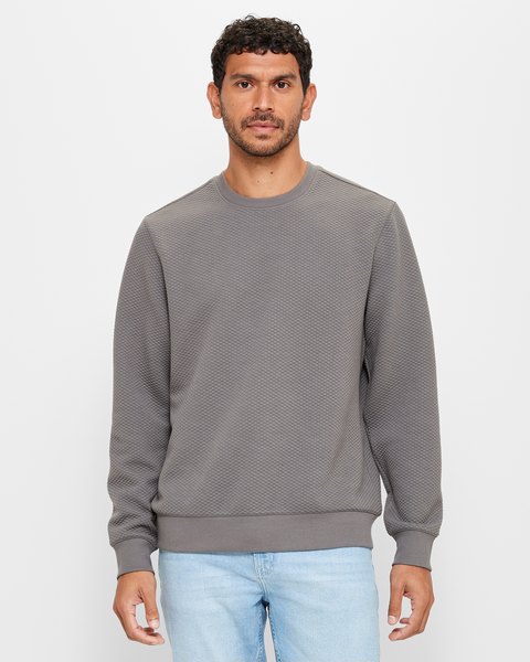 Textured Fleece Crew Jumper | Target Australia