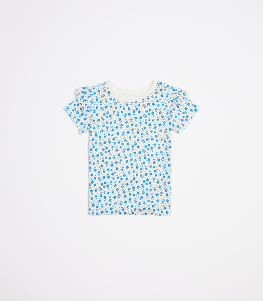 Rib Frill Sleeve T-shirt | Target Australia