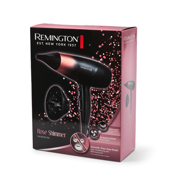 Rose Shimmer Remington Rose Gold Hair Dryer Remington Rose Shimmer
