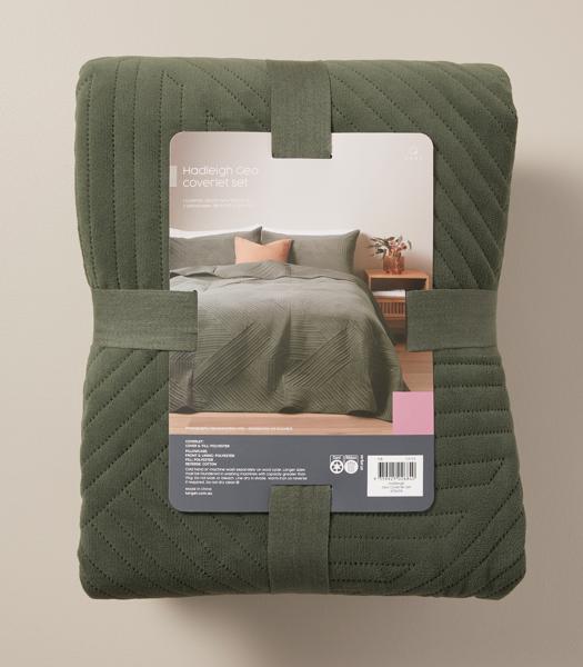 Hadleigh Geo Coverlet Set Target Australia