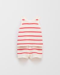 Red/Cream Stripe