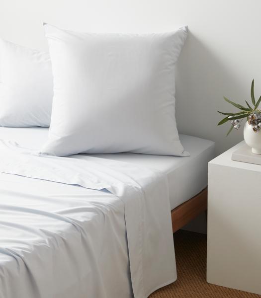 Australian Cotton 250 Thread Count European Pillowcases 2 Pack Pale