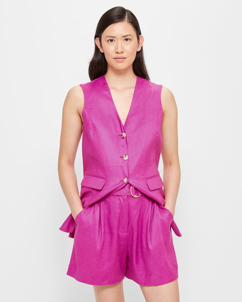 European Linen Blend D-Ring Belted Shorts - Preview | Target Australia