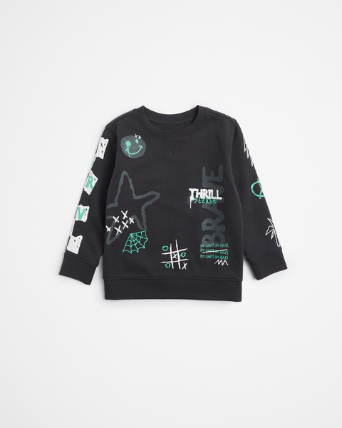 Graffiti Crew Neck Jumper | Target Australia