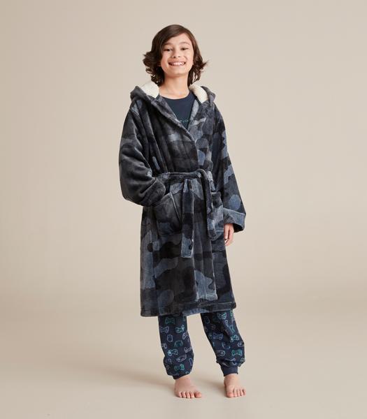 Kids Camouflage Fleece Dressing Gown Target Australia