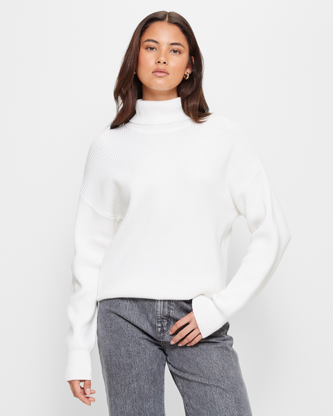 High Neck Slouchy Knit Jumper - Lily Loves | Target Australia