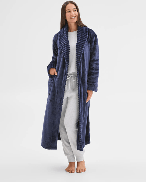 Monster Robe At Target Jacquard Stripe Sleep Robe - Navy | Target Australia