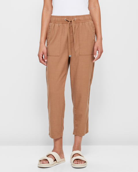 Relaxed Slub Pants 