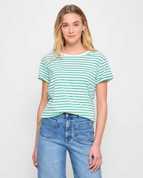 Cotton/Modal Relaxed Crew T-Shirt | Target Australia