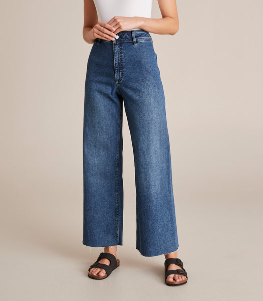 Mila Denim Super High Rise Wide Leg Full Length Jeans | Target Australia