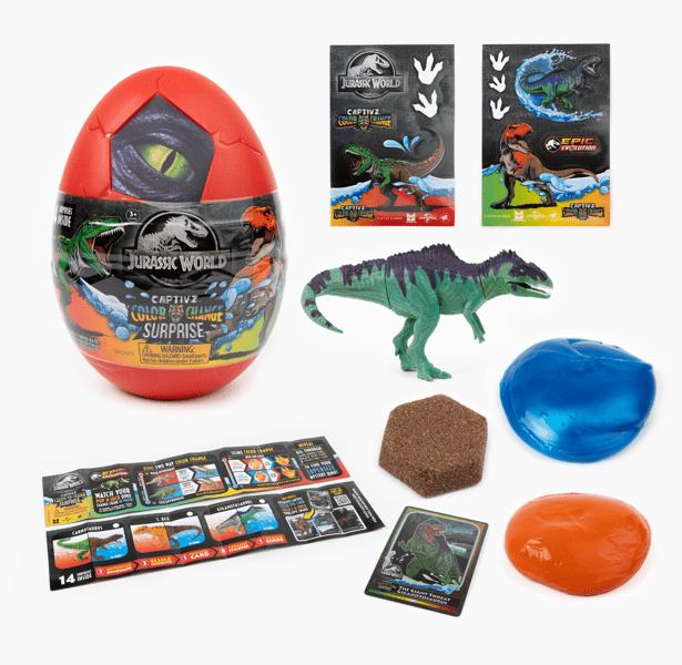 Jurassic World Captivz Colour Change Surprise Egg Assorted