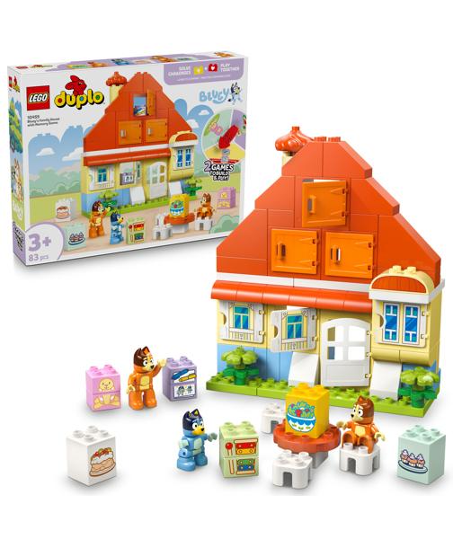 LEGO® DUPLO Bluey Bluey's Family House with Memory Game 10459