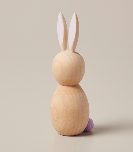 Easter Tabletop Wooden Colour Bunny - Lilac | Target Australia
