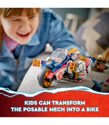 Lego Ninjago Sora's Transforming Mech Bike Racer Dragon Mech Building Toy  71792 : Target