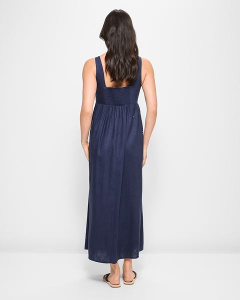Linen Blend Square Neck Maxi Dress | Target Australia