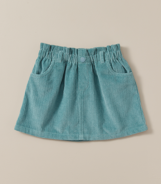 Corduroy Paperbag Skirt 